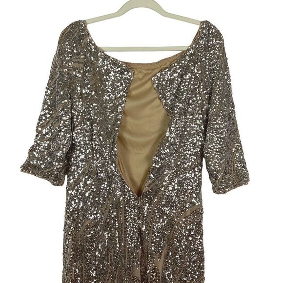 Boston Proper Size 14 Sequin Dress 100% Polyester Dry Clean Only, NWT - Picture 3 of 16